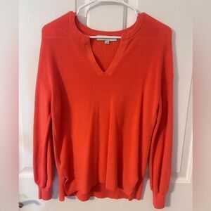 Loft Orange Pullover Sweater